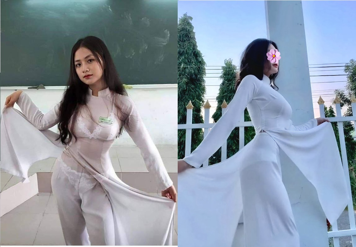 Cô học trò rên rỉ vì ngứa ngáy, uốn éo thân thể thèm thuồng trên giường.