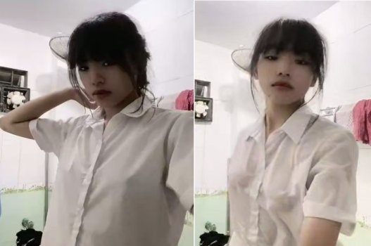 Nữ sinh gợi cảm khoe bộ ngực to tròn căng mọng đầy quyến rũ